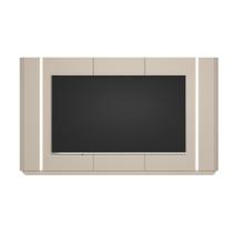 Painel Decorativo Switch MDP/MDF TV até 75 Polegadas com Fita LED Off White G77 - Gran Belo