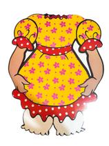 Painel decorativo vestido caipira - festa junina - com 01 un