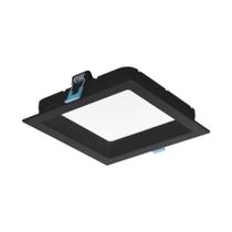Painel Deep Embutir Quadrado Recuado 18w 3000k Preto Stella