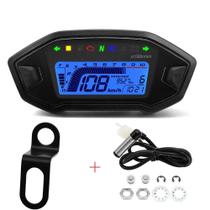 Painel Digital LCD De 7 Cores Para Motocicleta: Velocímetro E Tacômetro 10000RPM Para Motores De 2 a