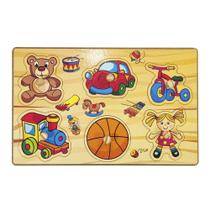 Painel Divertido Brinquedo Quebra Cabeça De Madeira Encaixe