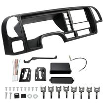 Painel do Console Central Duplo DIN ECOTRIC para caminhões GMC e Chevy 1995-2002 Painel do Console Central Duplo DIN ECOTRIC para caminhões GMC e Chevy 1995-2002