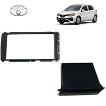 Painel do Rádio 2 Din Toyota Etios 2015 XS Cinza