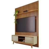 Painel E Bancada Tv 65 Polegadas Milo Madetec Cumaru Opala