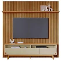 Painel E Bancada Tv 75 Polegadas Luna Madetec Cumaru Opala