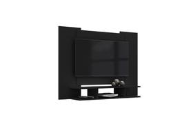 Painel E Com Nichos Para Eletronicos Espaço Traseiro Para Cabeamentos e Fixação por Cunha Para TV Até 50'' Cor Preto Painel E Com Nichos Para Eletronicos Espaço Traseiro Para Cabeamentos e Fixação por Cunha Para TV Até 50'' Cor Preto