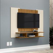 Painel EJ Para Até 48 Polegadas Com Prateleira Off White/Freijó Painel EJ Para Até 48 Polegadas Com Prateleira Off White/Freijó