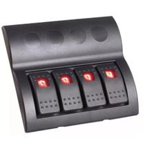Painel Elétrico Com 4 Interruptores Com Led Com Proteção