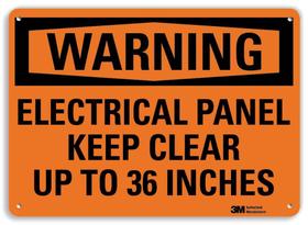 Painel elétrico Sign SmartSign Warning Keep Clear 91 cm Painel elétrico Sign SmartSign Warning Keep Clear 91 cm