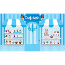 Painel Em Tecido Sublimado Confeitaria 004