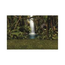 Painel Em Tecido Sublimado Floresta Cachoeira Selva Painel Em Tecido Sublimado Floresta Cachoeira Selva