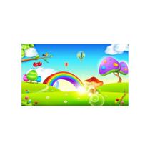 Painel Em Tecido Sublimado Jardim Encantado Arco Iris Painel Em Tecido Sublimado Jardim Encantado Arco Iris