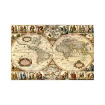 Painel Em Tecido Sublimado Mapa Mundi Vintage 03 Painel Em Tecido Sublimado Mapa Mundi Vintage 03