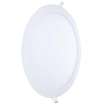 Painel Embutir LED 3000k Luz Quente 24W Bivolt Redondo Iluminação Eficiente