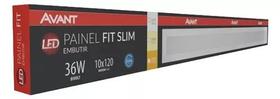 Painel embutir led fit slim 120cm 36w 6500k bivolt - avant