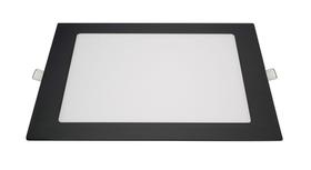 Painel Embutir LED Quadrado Preto 18w 3.000k Luz Branco Quente Blumenau Iluminação