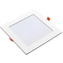 Painel Embutir Quadrado Luz Branca 6500K 18w Bivolt 22cm Avant