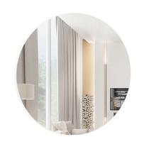 Painel Espelhado Redondo Decorativo Basic ES11 Off White - Dalla Costa Painel Espelhado Redondo Decorativo Basic ES11 Off White - Dalla Costa