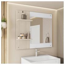Painel Espelho Multifuncional Banheiro Bege Towel Caemmun