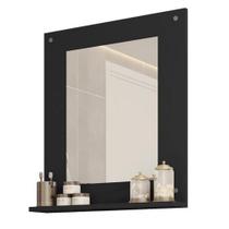 Painel Espelho Multifuncional Banheiro Preto Clean Caemmun Painel Espelho Multifuncional Banheiro Preto Clean Caemmun