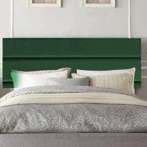 Painel Estofada Argentina 100cm Solteiro Para Cama Box Quarto Suede Verde