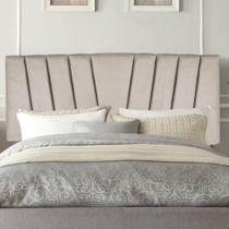 Painel Estofada Bélgica 140cm Casal Para Cama Box Quarto Suede Bege - Gat Magazine Painel Estofada Bélgica 140cm Casal Para Cama Box Quarto Suede Bege - Gat Magazine