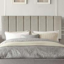 Painel Estofada Carla 160cm Queen Size Para Cama Box Quarto Linho Bege Painel Estofada Carla 160cm Queen Size Para Cama Box Quarto Linho Bege
