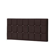 Painel Estofada Espanha 100CM Solteiro Strass Suede Marrom - D A DECOR Painel Estofada Espanha 100CM Solteiro Strass Suede Marrom - D A DECOR