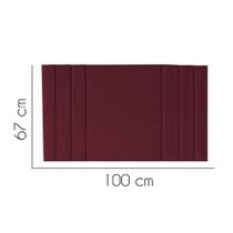 Painel Estofada Grécia 100 cm Solteiro Quarto para Cama Box Suede Bordô - KDAcanto Móveis