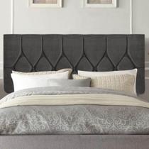 Painel Estofada Istambul Botão Capitonê 160cm Queen Size Para Cama Box Quarto material sintético Cinza - Gat Magazine Painel Estofada Istambul Botão Capitonê 160cm Queen Size Para Cama Box Quarto material sintético Cinza - Gat Magazine