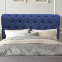 Painel Estofado Luxo Capitonê Livia 100cm Solteiro Para Cama Box Suede Azul Marinho - Gat Magazine Painel Estofado Luxo Capitonê Livia 100cm Solteiro Para Cama Box Suede Azul Marinho - Gat Magazine