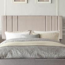 Painel Estofado Luxo Grécia 100cm Solteiro Para Cama Box material sintético Bege - Gat Magazine Painel Estofado Luxo Grécia 100cm Solteiro Para Cama Box material sintético Bege - Gat Magazine