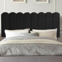 Painel Estofado Luxo Nuvem Alanis 100cm Solteiro Para Cama Box material sintético Preto - Gat Magazine Painel Estofado Luxo Nuvem Alanis 100cm Solteiro Para Cama Box material sintético Preto - Gat Magazine