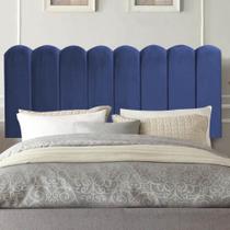 Painel Estofado Luxo Nuvem Alanis 90cm Solteiro Para Cama Box Suede Azul Marinho - Gat Magazine Painel Estofado Luxo Nuvem Alanis 90cm Solteiro Para Cama Box Suede Azul Marinho - Gat Magazine