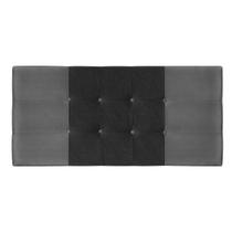 Painel Estofado Mini Cooper 144 cm Para Cama Box Quarto Casal Suede Cinza/Preto Painel Estofado Mini Cooper 144 cm Para Cama Box Quarto Casal Suede Cinza/Preto