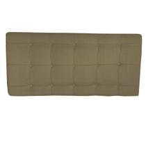 Painel Estofado Thaina 140 cm Para Cama Box Quarto Casal MV Estofados Suede Bege Painel Estofado Thaina 140 cm Para Cama Box Quarto Casal MV Estofados Suede Bege