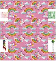 Painel Estojo Unicórnio - Dzen Sintético Doll Estampado