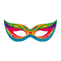 Painel Eva Enfeite Decorativo Carnaval Folia 54 Cm Mascara Colorida