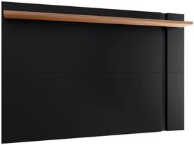 Painel Extensível Leme para TV Preto Fosco/Noce Milano - Colibri