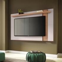 Painel Extensivel para TV ate 70 Polegadas Doha Off-White Matte Freijo