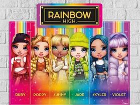 Painel Festa Banner Rainbow High Kit Decorativo Para Festa