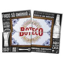 Painel Festa Boteco 4 Lâminas Decoração de Parede Painel Festa Boteco 4 Lâminas Decoração de Parede