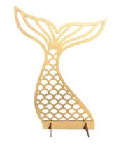 Painel Festa Cauda Sereia Fundo Do Mar Em Mdf Crú 60x41cm Decoração Painel Festa Cauda Sereia Fundo Do Mar Em Mdf Crú 60x41cm Decoração