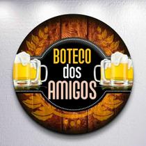 Painel festa de Boteco Cerveja Shoppp capa redonda tamanhos diversos mini e grande encantador