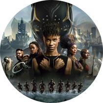 Painel Festa Decoração Redondo Sublimado Pantera Negra 2 Wakanda Forever