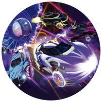 Painel Festa Decoração Redondo Sublimado Rocket League 1,50X1,50 Painel Festa Decoração Redondo Sublimado Rocket League 1,50X1,50