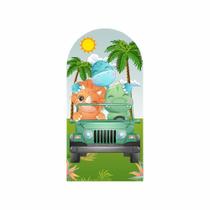 Painel Festa Decorativo Romano Dino Baby 3D 180X90Cm