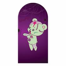 Painel Festa Decorativo Romano Halloween 3D 200X100Cm