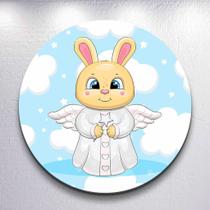 Painel festa infantil Anjinhos capa redonda tamanhos diversos mini e grande