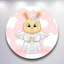 Painel festa infantil Anjinhos capa redonda tamanhos diversos mini e grande